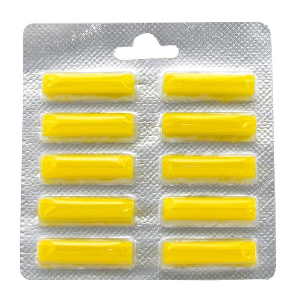 10 Duftstäbchen gelb geeignet für alle Staubsauger